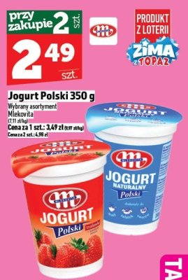 Jogurt Polski 350 g promocja w TOPAZ