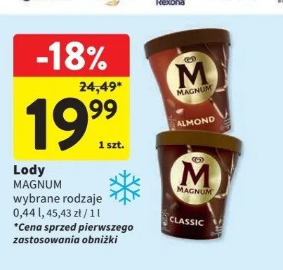 Lody classic Algida magnum promocja