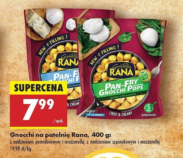 Gnocchi z nadzieniem pomidorowym i mozarellą Giovanni rana promocja