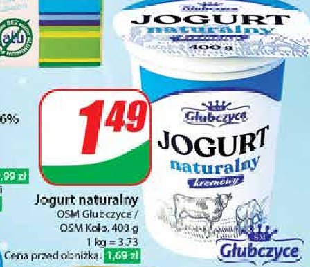 Jogurt naturalny Głubczyce promocja