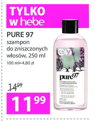 Szampon lavender & pine balm Pure97 promocja