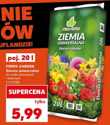 Ziemia uniwersalna do roślin domowych i zielonych Prima Garden promocja w Kaufland
