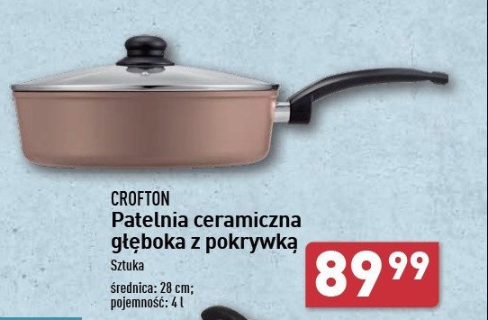 Patelnia ceramiczna głęboka 28 cm Crofton promocja w Aldi