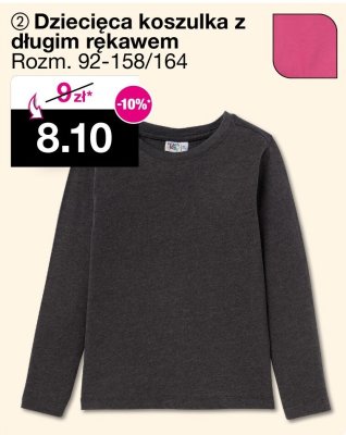 Dziecięca koszulka z długim rękawem promocja w Woolworth
