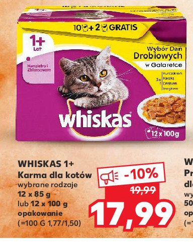 Karma dla kota drobiowa Whiskas adult promocja