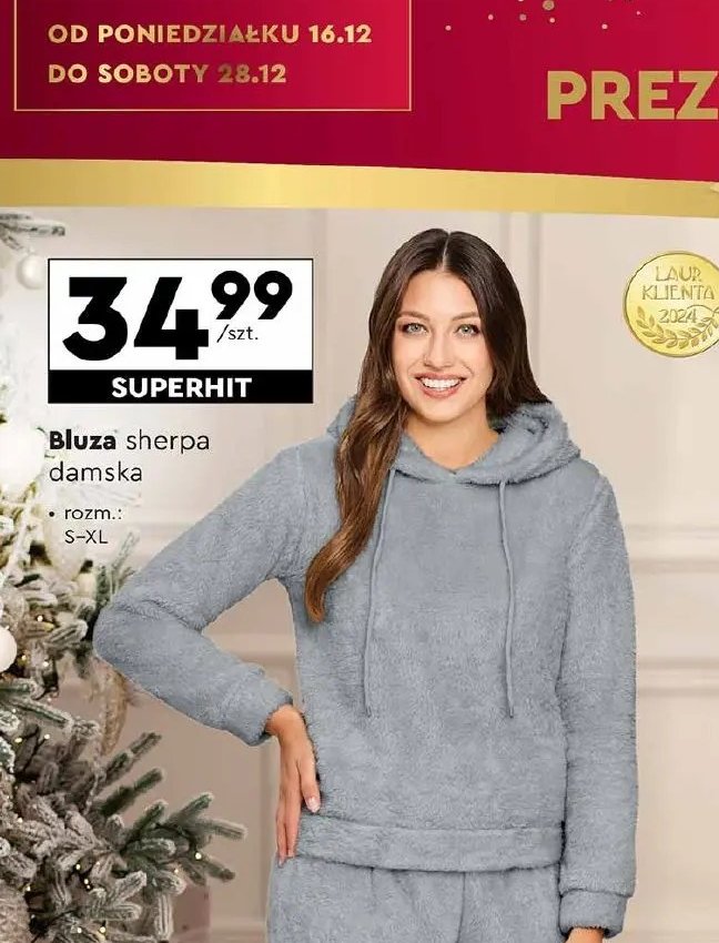 Bluza sherpa s-xl promocja w Biedronka