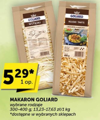 Makaron Goliard wstążki promocja w ABC