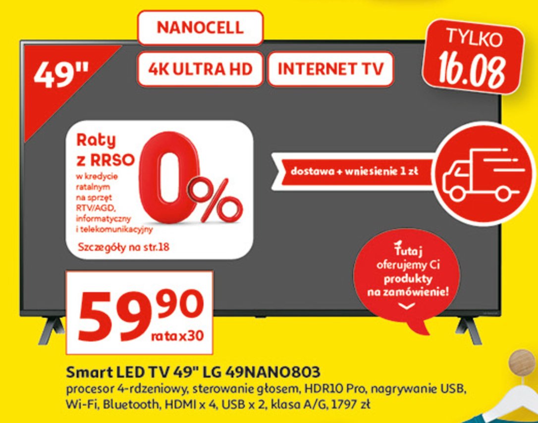 Telewizor 49'' 49nan0803 Lg promocja