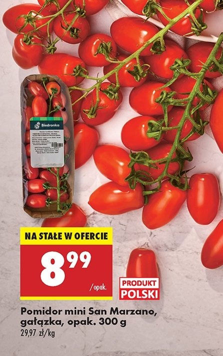 Pomidory mini san marzano gałązka promocja