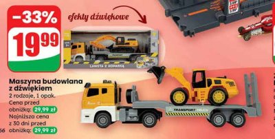 Maszyna budowlana z dźwiękiem promocja w Dino