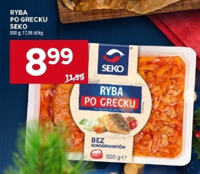 Ryba po grecku Seko promocja w Stokrotka