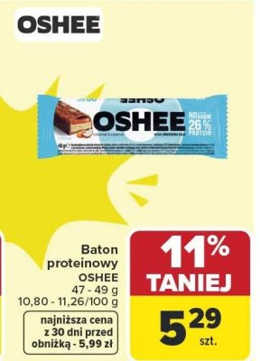 Baton proteinowy OSHEE promocja w Carrefour