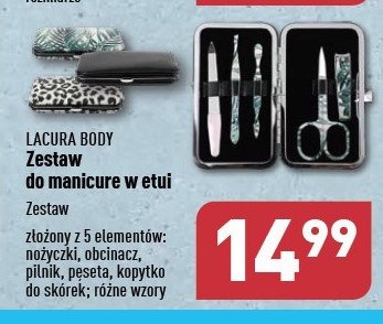 Zestaw do manicure w etui Lacura promocja