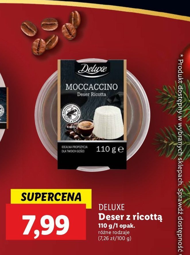 Deser ricotta moccaccino Deluxe promocja