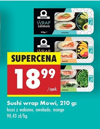 Wrapy z łososiem mango Mowi promocja