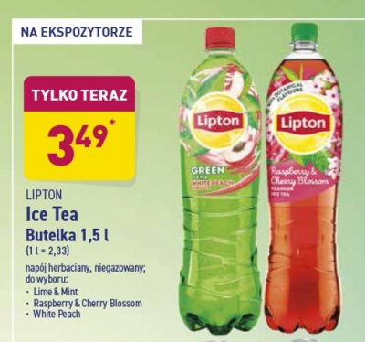 Herbata mro偶ona lime & mint Lipton double ice Lipton ice tea promocja