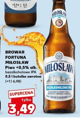 Piwo <0,5% alk. bezalkoholowe IPA promocja w Kaufland