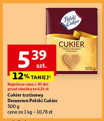 Cukier brązowy Polski cukier promocja w Auchan