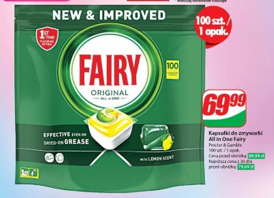 Tabletki do zmywarki lemon Fairy all in 1 promocja