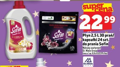 Płyn 2,5L 30 prań/kapsułki 24 szt. do prania Sofin promocja w TOPAZ