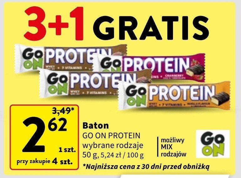 Baton proteinowy żurawinowy 25% Sante go on! protein promocja