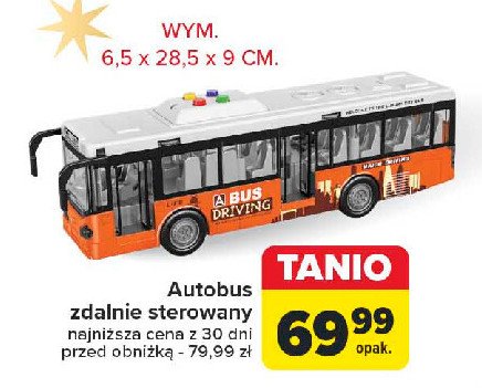 Autobus sterowany radiem promocja w Carrefour Market