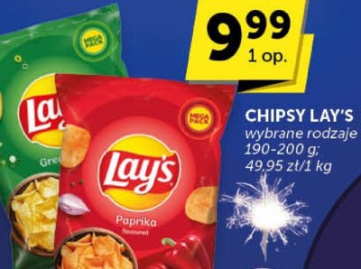 Chipsy Lay's wybrane rodzaje promocja w ABC