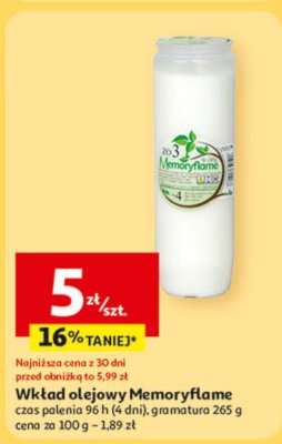 Włóknina toaletowa Moryflame czas palenia 96 h (4 dni) gramatura 265 g promocja w Auchan