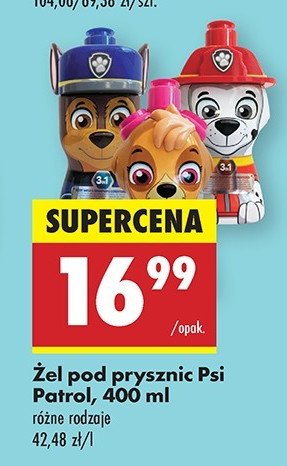 Żel pod prysznic i szampon 2w1 psi patrol marshall promocja