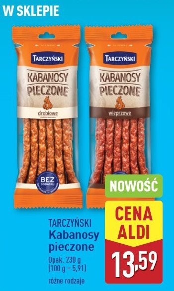 Kabanosy pieczone drobiowe Tarczyński promocja