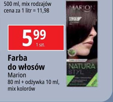 Farba do włosów czekoladowy brąz 623 MARION NATURA STYL promocja w Leclerc