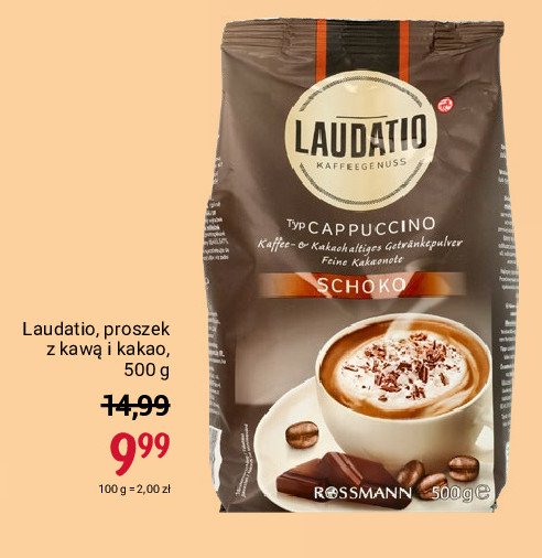 Cappuccino z kawą i kakao LAUDATIO CAPPUCCINO SCHOKO promocje