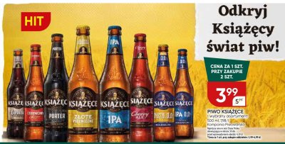 Piwo Książęce ciemne łagodne promocja w Chata Polska