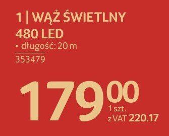 Wąż świetlny 480 LED promocja w Selgros