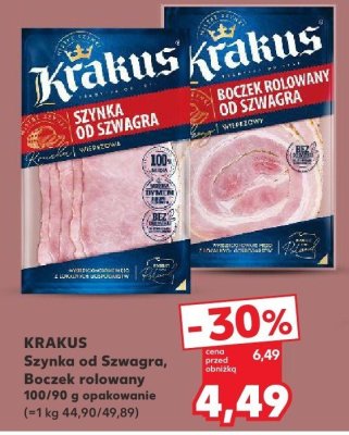 Szynka od szwagra KRAKUS Boczek rolowany promocja w Kaufland