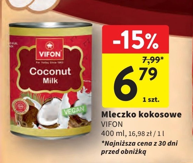 Mleczko kokosowe Vifon promocja w Intermarche