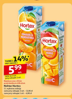 Napój pomarańcza z mango Hortex promocja