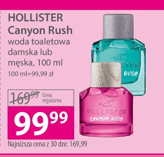 Woda perfumowana Hollister canyon rush for her promocja