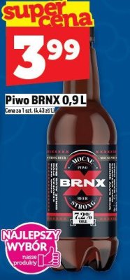 Piwo BRNX 0,9 L promocja w TOPAZ