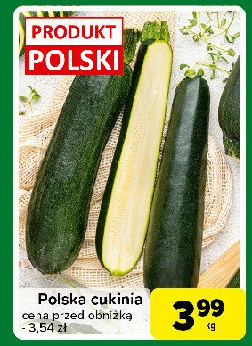 Cukinia polska promocja w Carrefour Express