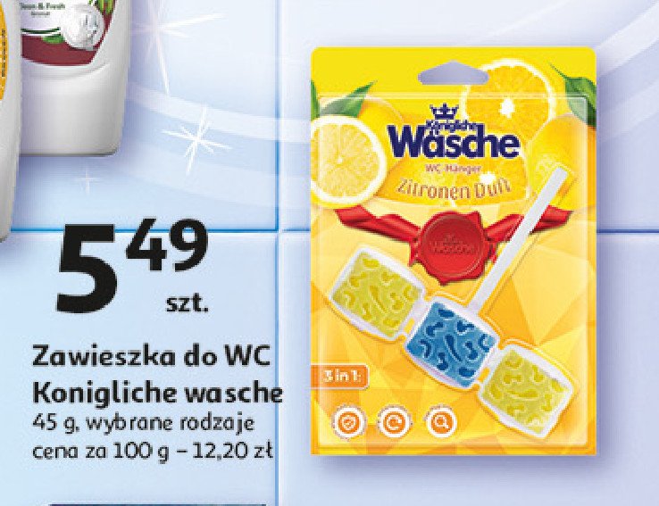 Zawieszka do wc lemon KONIGLICHE WASCHE promocja