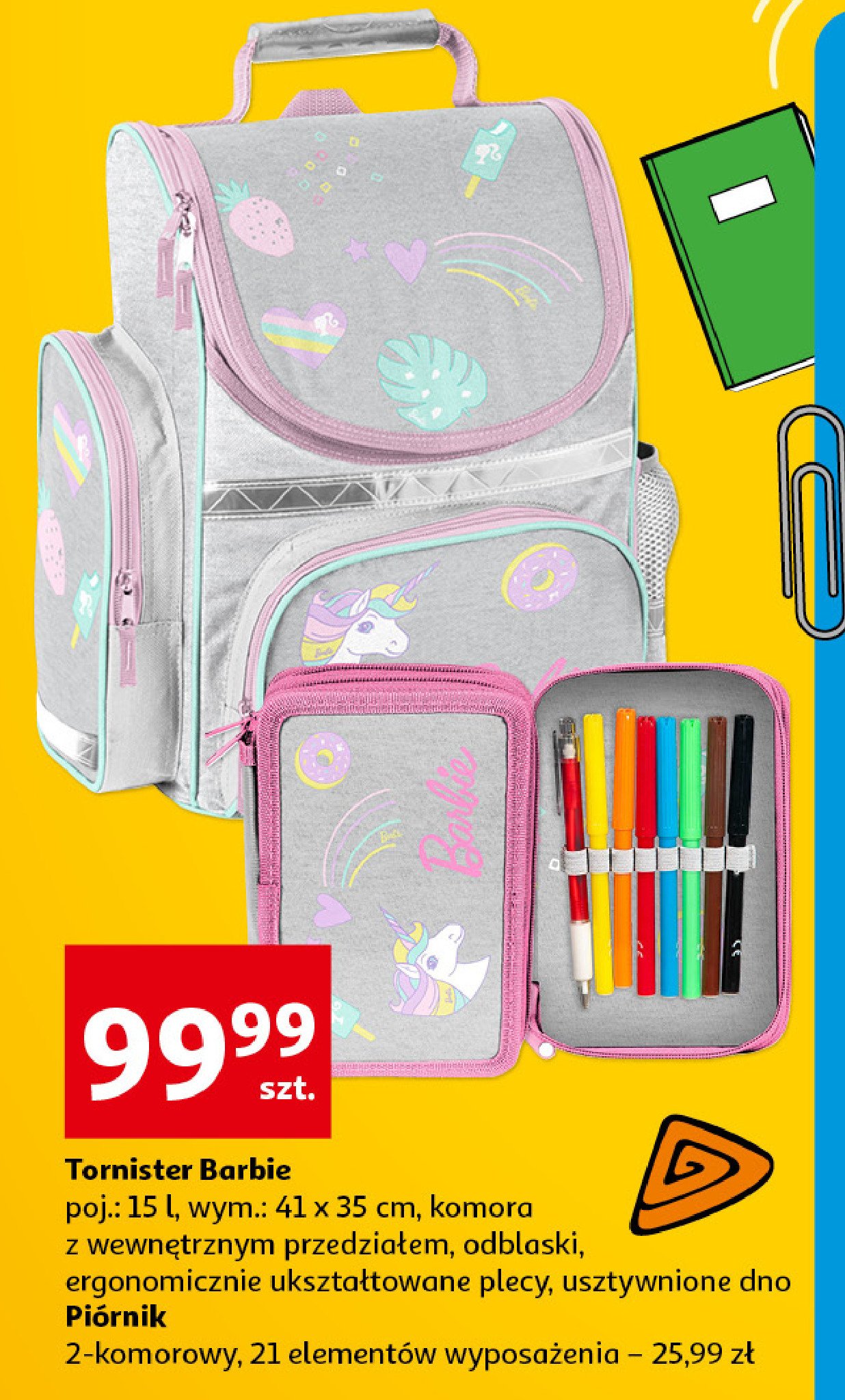 Tornister barbie 15 l promocja