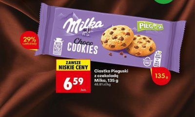 Ciastka Pieguski z czekoladą, 135 g promocja w Biedronka