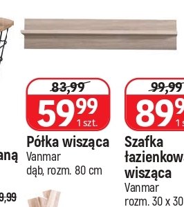 Półka wisząca 80 cm Vanmar promocja w Merkury Market