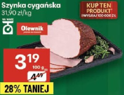 Szynka cygańska promocja w Delikatesy Centrum