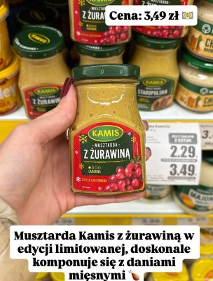 Musztarda z żurawiną edycja limitowana promocja w Dino