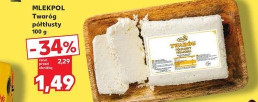 Twaróg połtłusty Mlekpol promocja w Kaufland