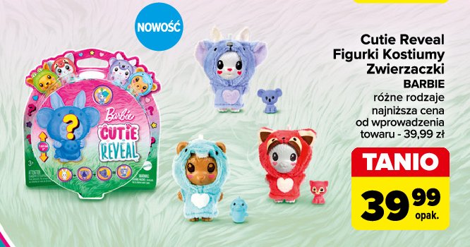 Figurki cutie reveal Barbie promocja