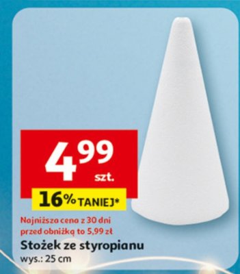 Stożek ze styropianu promocja w Auchan