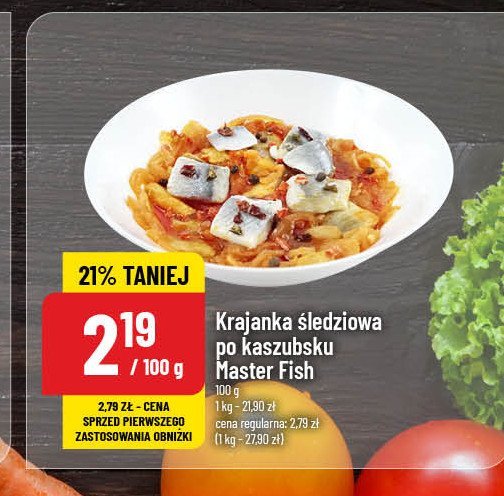 Śledzik krajanka po kaszubsku Master fish promocja w POLOmarket